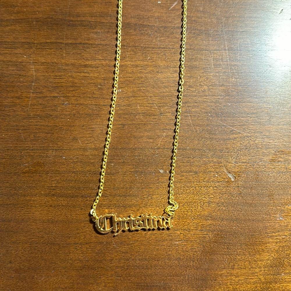 New Gold “Christina” necklace